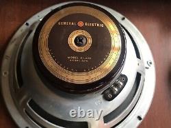 Vintage General Electric A1-400 Golden Coax 12 Haut-parleur Coaxial 8 Ohms 25 Watts