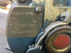 Vintage General Electric Ac Motor 1/3 HP Foward & Reverse 1725 RPM