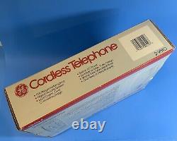 Vintage General Electric Cordless Telephone Ge 2-9510 Nouveauté En Boîte Et Jamais Utilisé