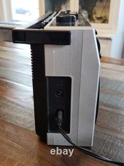 Vintage General Electric GE 3-5455a Boombox Radio Stéréo Lecteur de Cassette FONCTIONNE