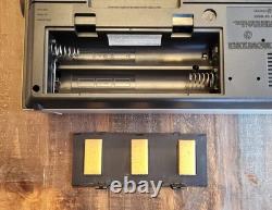 Vintage General Electric GE 3-5455a Boombox Radio Stéréo Lecteur de Cassette FONCTIONNE