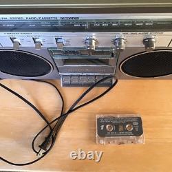 Vintage General Electric GE Boombox AM/FM Cassette RADIO 3-5257A Fonctionnel Années 1980
