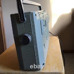Vintage General Electric GE Boombox AM/FM Cassette RADIO 3-5257A Fonctionnel Années 1980