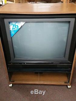 Vintage General Electric Ge 26 Mts Téléviseur Couleur Stéréo Tv 1987 Neuf