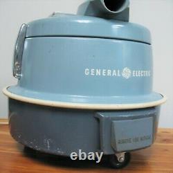 Vintage General Electric Ge Canister Aspirateur V15c9 Baby Blue Grande Forme