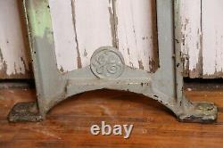 Vintage General Electric Ge Industrial Cast Iron Table Legs Base Workbench Desk