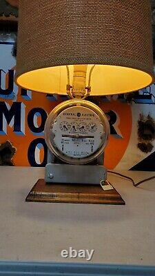 Vintage General Electric Ge. Lampe De Table De Compteur Électrique Steampunk Decor Light