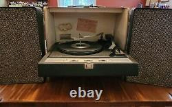 Vintage General Electric Ge Solid State Stéréo Record Player T361k Works