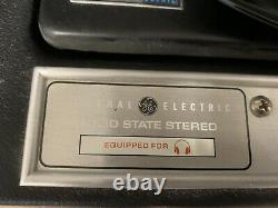 Vintage General Electric Ge Solid State Stéréo Record Player T361k Works