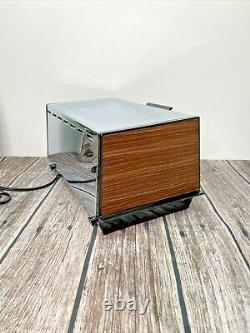 Vintage General Electric Ge Toast-r-oven Chrome Toaster Deluxe King Taille T-94
