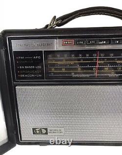 Vintage General Electric Ge World Monitor Radio P2900a Fm Am Fonctions À Ondes Courtes