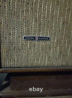 Vintage General Electric Hifi Stereo Haut-parleurs Cabinets
