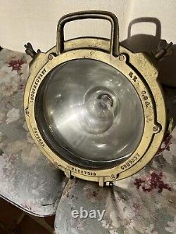 Vintage General Electric Marine Spot Recherche Lumière 12 #1222678 Fonctionne Parfaitement