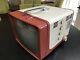Vintage General Electric Portable Television Model 14t009 Rouge/blanc -cool