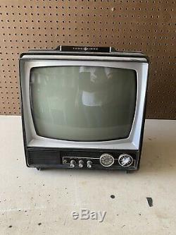 Vintage General Electric Portable Tv Télévision Wm155seb-2