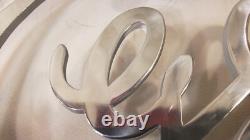 Vintage General Electric Retraite LOGO GE 6 lb cercle plastique argent Lucite
