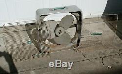 Vintage General Electric Réversible 3 Speed ​​metal Box Fan