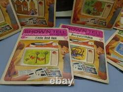 Vintage General Electric Show & Tell Phono-viewer Avec 7 Disques