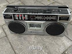Vintage General Electric Stéréo Radio Cassette Enregistreur 3 Bande 3-5455b Boombox