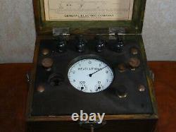 Vintage General Electric Thomson High Torque Induction Test Meter Rare Antique