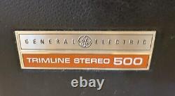 Vintage General Electric Trimline Stéréo 500 Avec Haut-parleurs Pliants