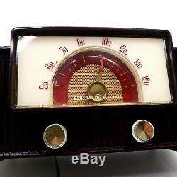 Vintage General Electric Tube Radio Dial Poutre Century Modern MID Red Works Rares
