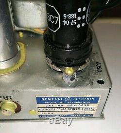 Vintage General Electric Upx-003b Tube Preamp Dans Phono Boîte D'origine