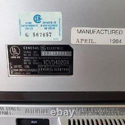 Vintage General Electric Vcr 1cvd4020x 4 Head Vhs Enregistreur Adaptateur De Tuner Japon