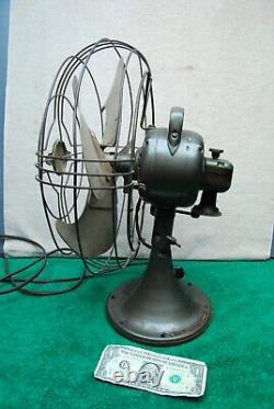 Vintage General Electric Vortalex 12 Ventilateur oscillant à 3 vitesses NET Lisse