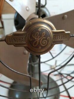 Vintage General Electric Vortalex 2 Vitesse Tableau Fan Bullwinkle Pendulaire Lames
