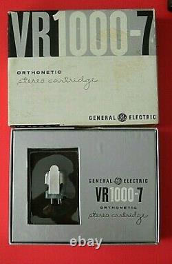 Vintage General Electric Vr1000-7 Cartouche Stéréo Orthonique. 7 MIL Diamond Nos