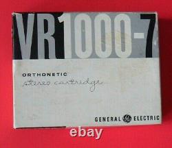 Vintage General Electric Vr1000-7 Cartouche Stéréo Orthonique. 7 MIL Diamond Nos
