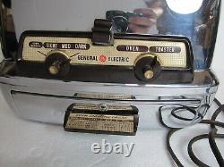 Vintage Général Électrique Chrome Grille-pain Et Four 25t83 Comme Est