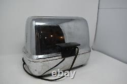 Vintage General Électrique Deux Slice Oven Toaster Modèle 65t83 Silver Pop Out Tray