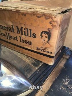 Vintage General Mills - Fer Électrique- 1946 Rare Manche Rouge Travaille La Beauté Américaine