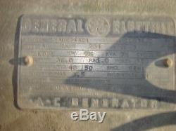 Vintage Générateur General Electric A B Type De Courant Alternatif 7 1/4 Kw