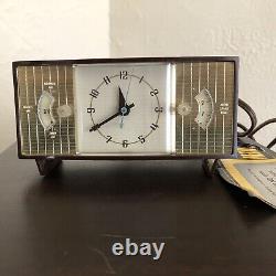 Vintage Horloge De Téléchrone Électrique Général 8869 Avec Étiquette Originale 40's 50's 60's