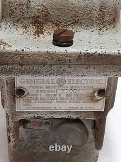 Vintage Industriel Electric Steampunk General Electric Punch-bouton Station