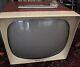 Vintage Mcm 1958 General Electric Ge Rust Color Tube Television Modèle 17p1327