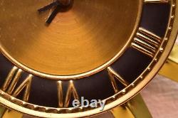 Vintage MID Century Modern Sessions Starburst Horloge Murale MCM Laiton Or 23.25