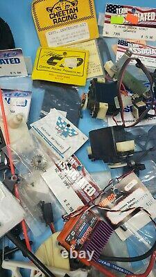 Vintage Nouveau Et Utilisé Rc Pièces Lot Associé Bolink Crp Parma Rc10 Buggy Novak