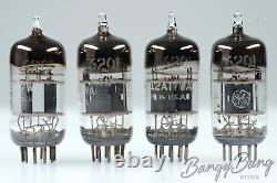 Vintage Quad General Electric 6201 / 12at7wa / Ecc81 Triple Mica Audio Tube Valv