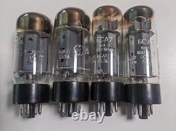 Vintage Quad General Electric El34 6ca7 Tubes, Testés Bien