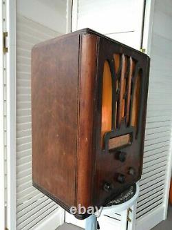 Vintage Radio General Electric 1936 Modèle E-71 Transformé En Une Lumière Nouvellement Conçu
