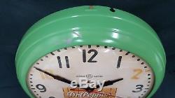 Vintage & Rare Boisson General Electric Dr. Pepper Bon Pour La Vie Horloge Murale Ronde