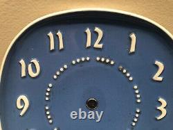 Vintage Russel Wright Clock Dark Blue Expérimental General Electric MCM