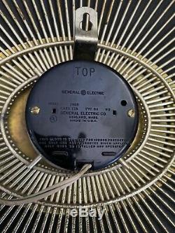 Vintage Siècle MID 1960 General Electric Sunburst Starburst Clock