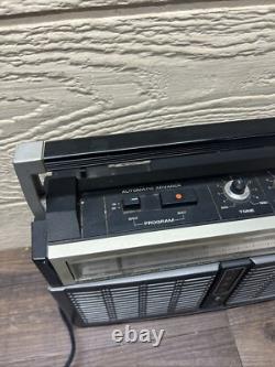 Vintage années 1980 General Electric Modèle No. 3-5532A Radio Stéréo 8 pistes Fonctionne