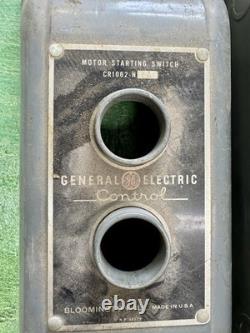 Vintage industriel GENERAL ELECTRIC GE CR1062-N6A interrupteur de démarrage manuel fonctionnel