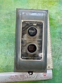 Vintage industriel GENERAL ELECTRIC GE CR1062-N6A interrupteur de démarrage manuel fonctionnel